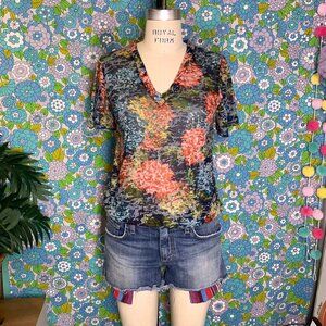 Sarah Bibb Floral Tee Size:S